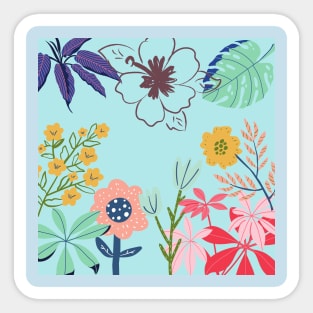 Floral Design Sticker